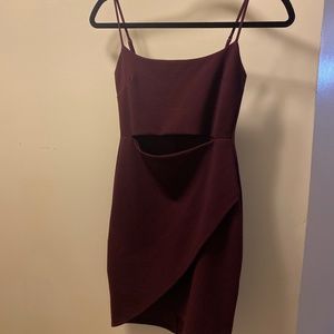 Lulus Cutout on The Town Plum Purple Cutout Bodycon Dress